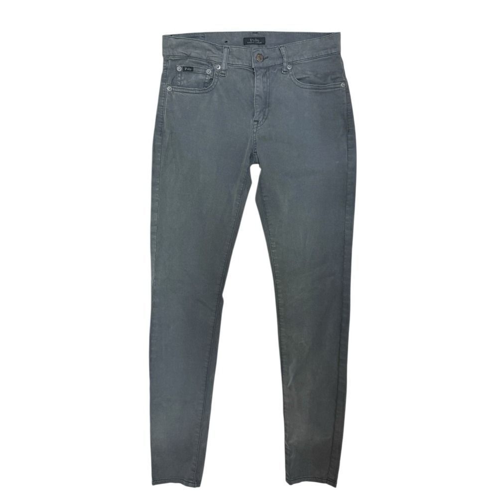 Polo Ralph Lauren Women's Tompkins Skinny Gray Pants Size 27